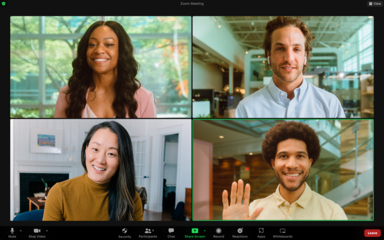 Meeting UI – Full Screen 2x2_Desktop