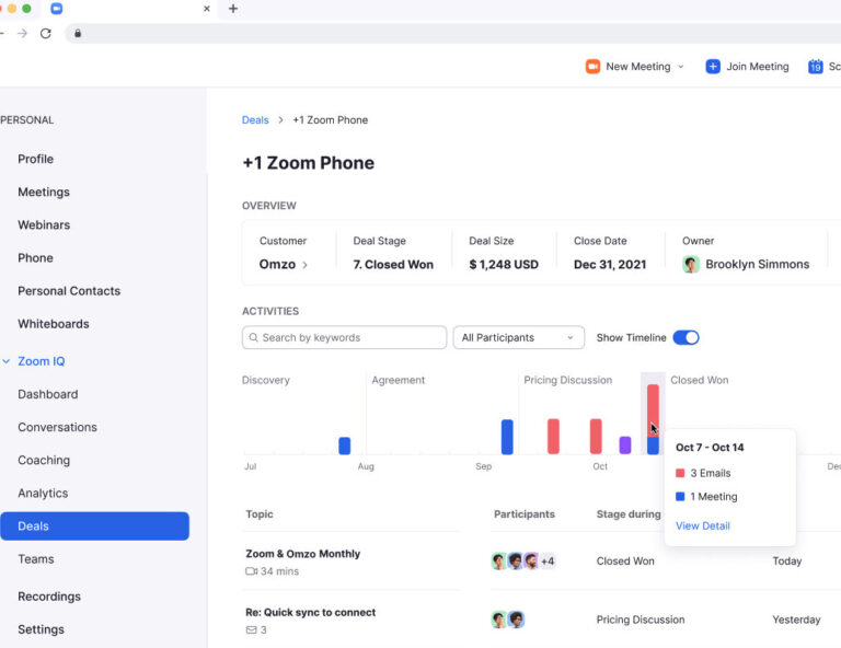 Smarter Selling with New Features for Zoom IQ for Sales