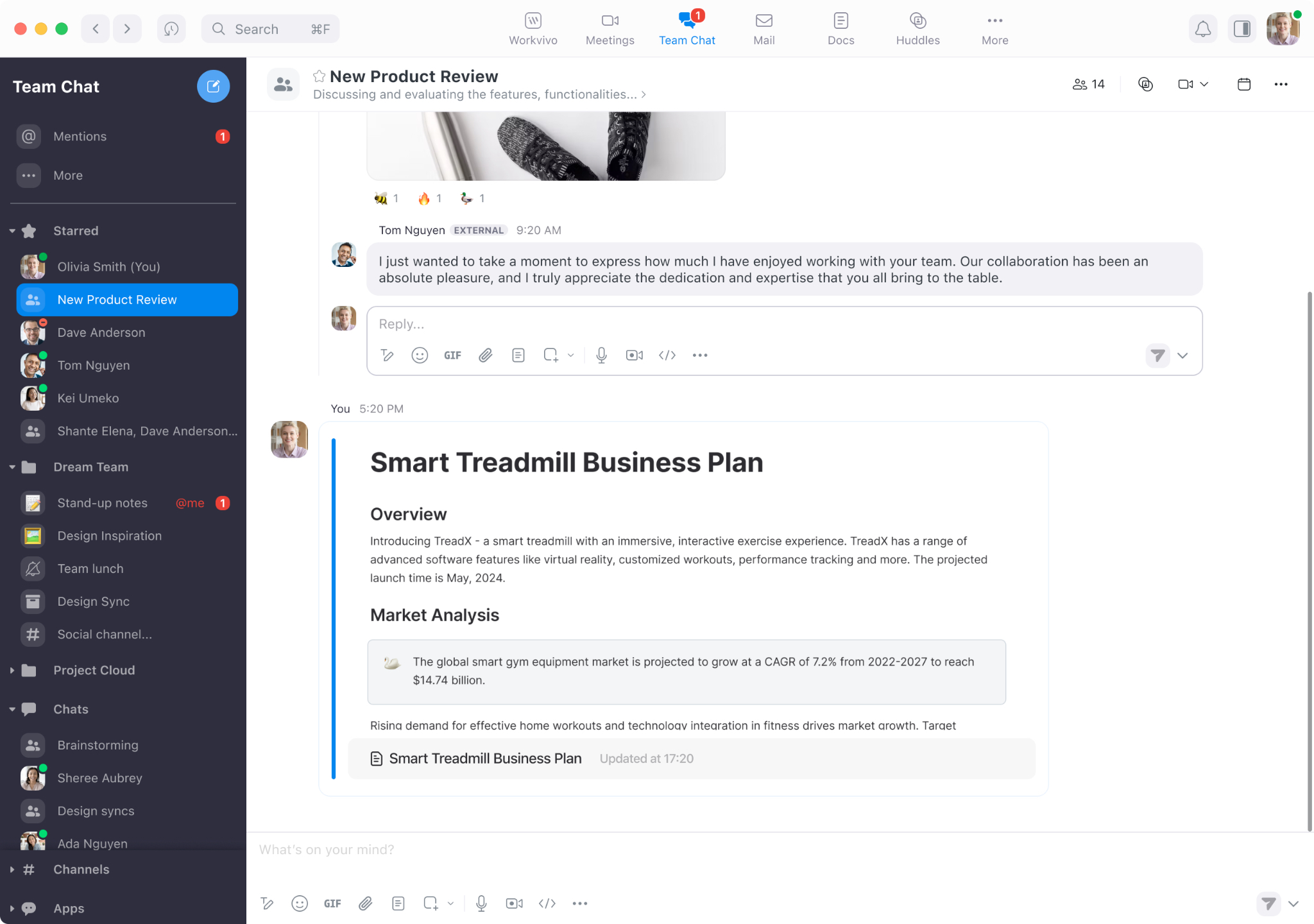 Zoom Docs Team Chat