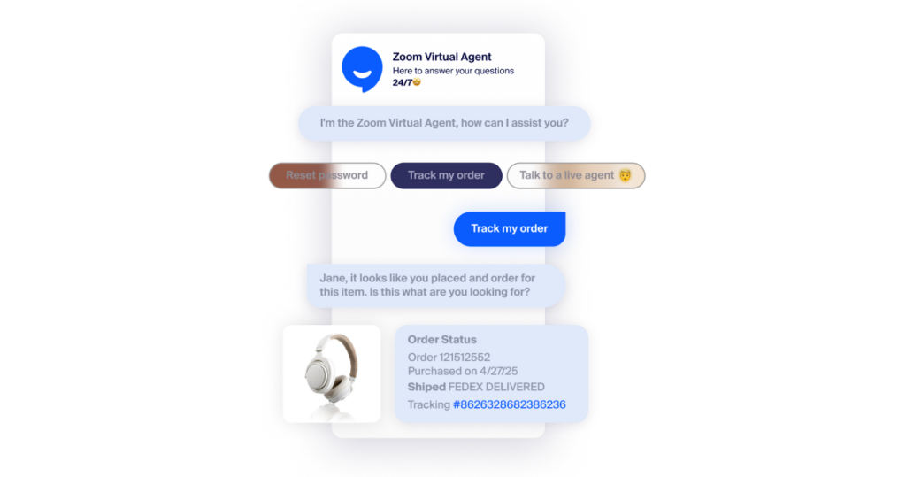Zoom Virtual Agent 2.0 screenshot