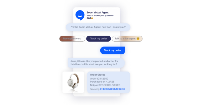 Zoom Virtual Agent 2.0 screenshot