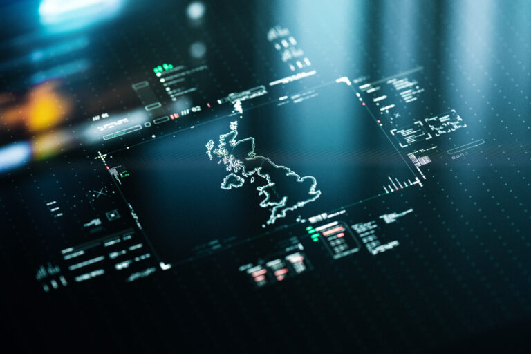 Digital Map of UK infographics