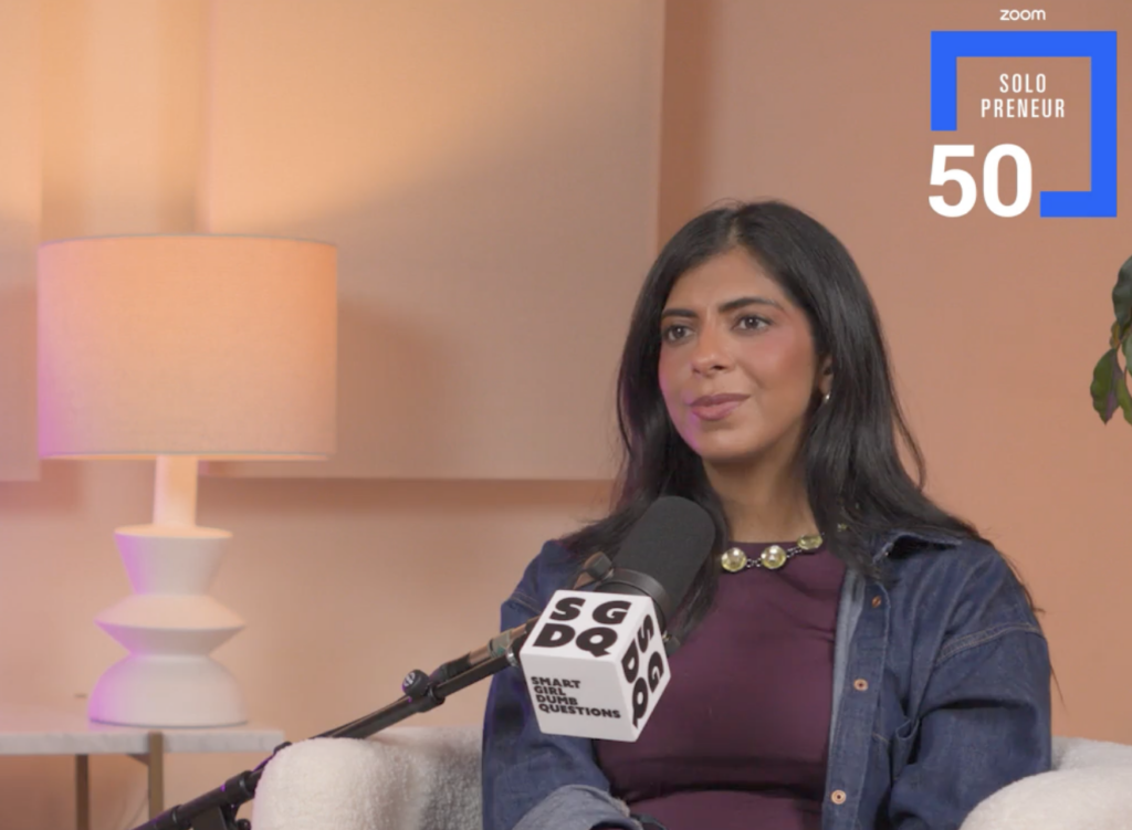 Nayeema Raza host's a special 6-part series of Smart Girl Dumb Questions with Zoom Solopreneur 50 honorees.
